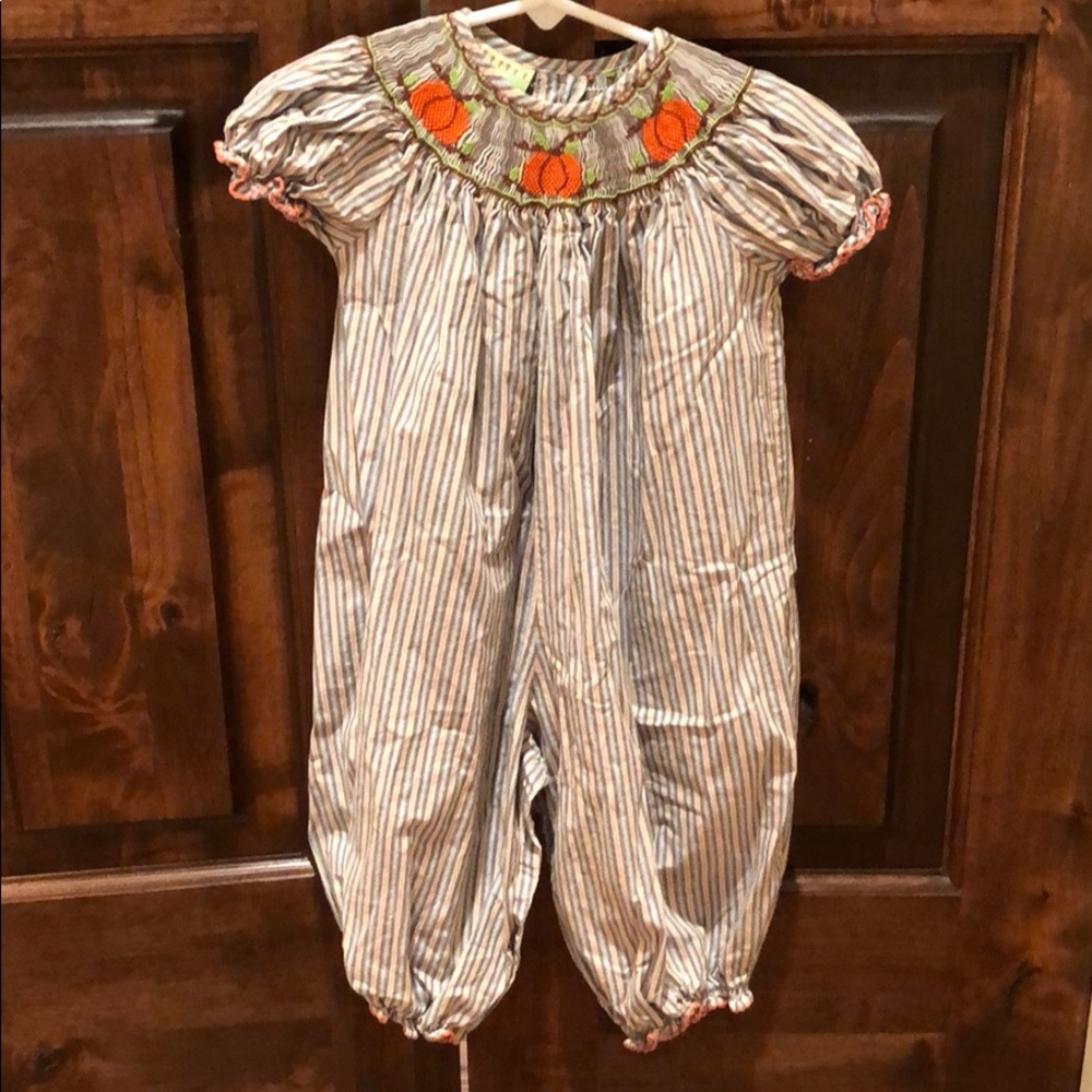 Smocked Pumpkin longall